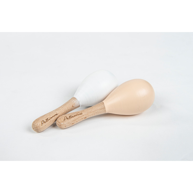 Houten shaker/rammelaar (nude/set 2st.) Houten shaker/rammelaar (nude/set 2st.)