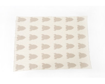 BIO gebreide deken (raket/beige) BIO gebreide deken (raket/beige)