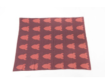 BIO gebreide deken (raket/rood)