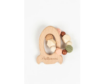 Houten rammelaar raket (herfst)