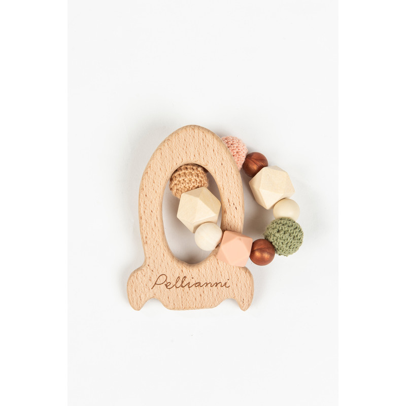 Houten rammelaar raket (herfst)