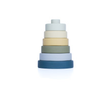 Siliconen stapeltoren (blauw)
