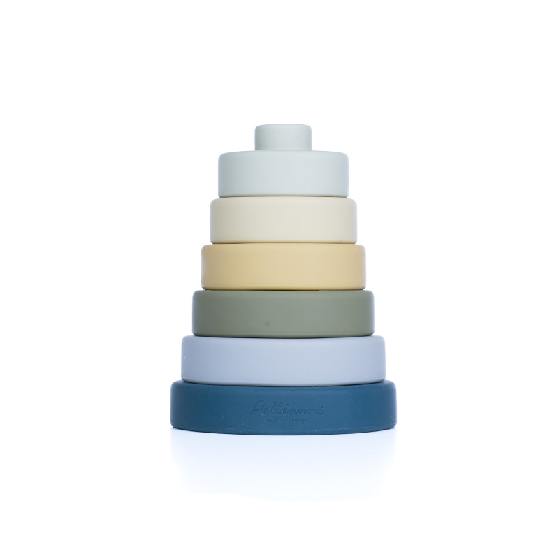 Siliconen stapeltoren (blauw) Siliconen stapeltoren (blauw)