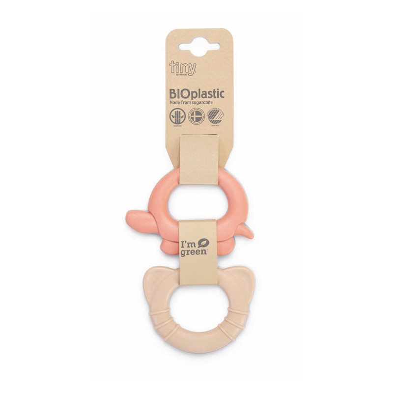 TINY BIOplastic bijtringen (koraal/2-delig) TINY BIOplastic bijtringen (koraal/2-delig)