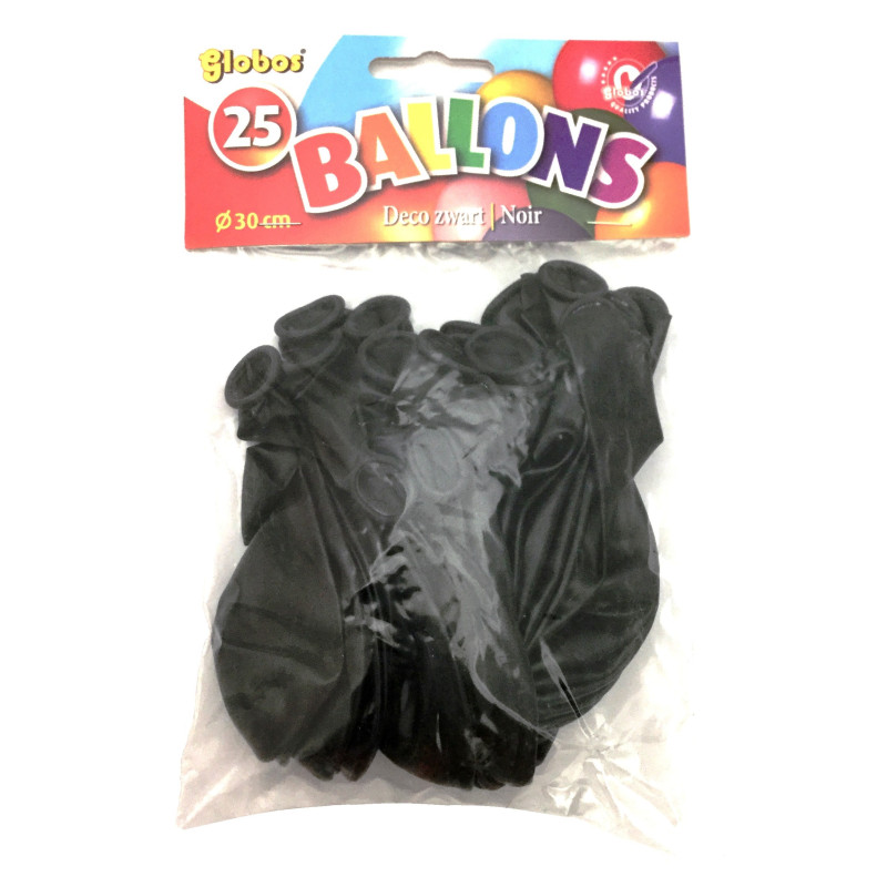 Ballonnen zwart (25st. in zak) Ballonnen zwart (25st. in zak)