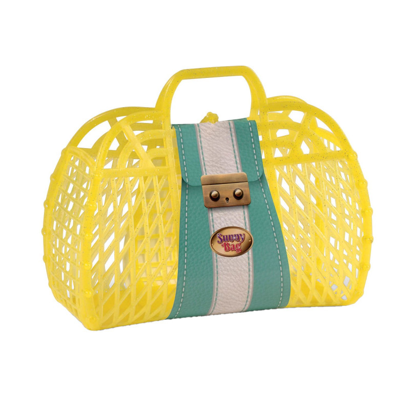 Retro tas met glitters (4 assorti) Retro tas met glitters (4 assorti)