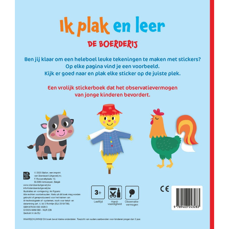 Ik plak en leer: Boerderij (3-4 jaar) Ik plak en leer: Boerderij (3-4 jaar)