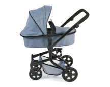 Poppenwagen Mika combi (jeans blauw) Poppenwagen Mika combi (jeans blauw)