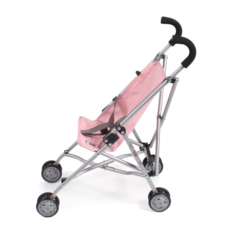 Poppenbuggy Roma (grijs/lichtroze) Poppenbuggy Roma (grijs/lichtroze)