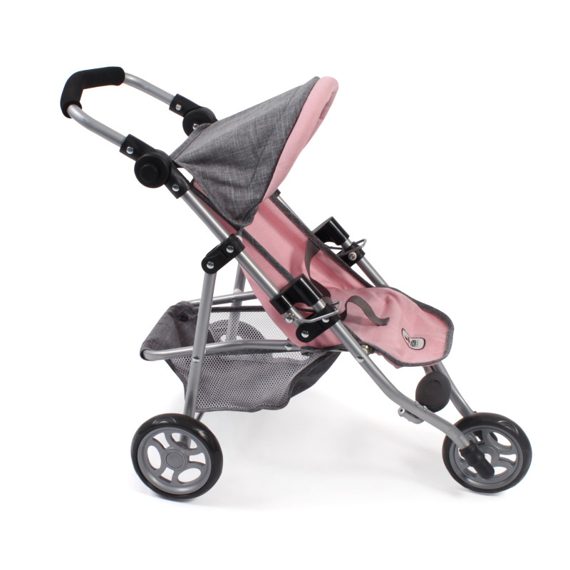 Poppenbuggy jogging Lola (grijs/lichtroze) Poppenbuggy jogging Lola (grijs/lichtroze)