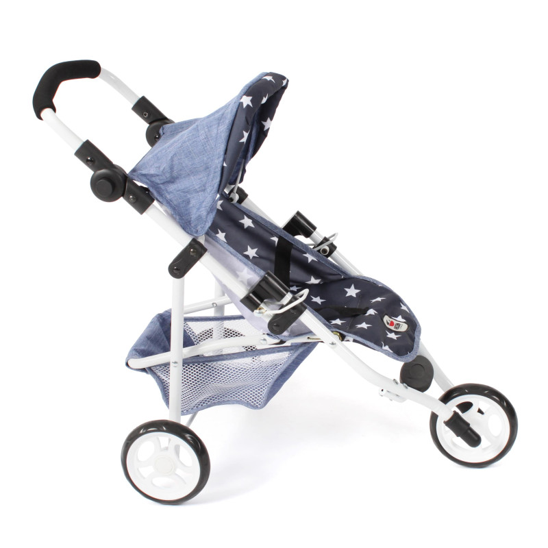 Poppenbuggy jogging Lola (navy sterren) Poppenbuggy jogging Lola (navy sterren)