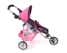 Poppenbuggy jogging Lola (confetti pink) Poppenbuggy jogging Lola (confetti pink)