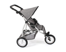 Poppenbuggy jogging Leon (jeans grijs) Poppenbuggy jogging Leon (jeans grijs)
