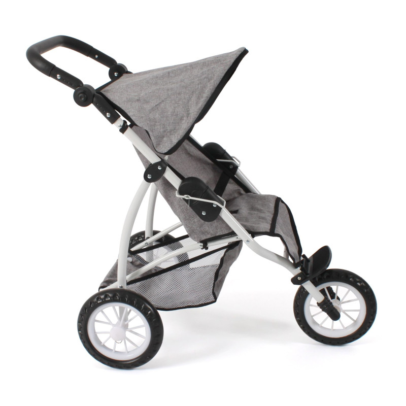 Poppenbuggy jogging Leon (jeans grijs) Poppenbuggy jogging Leon (jeans grijs)