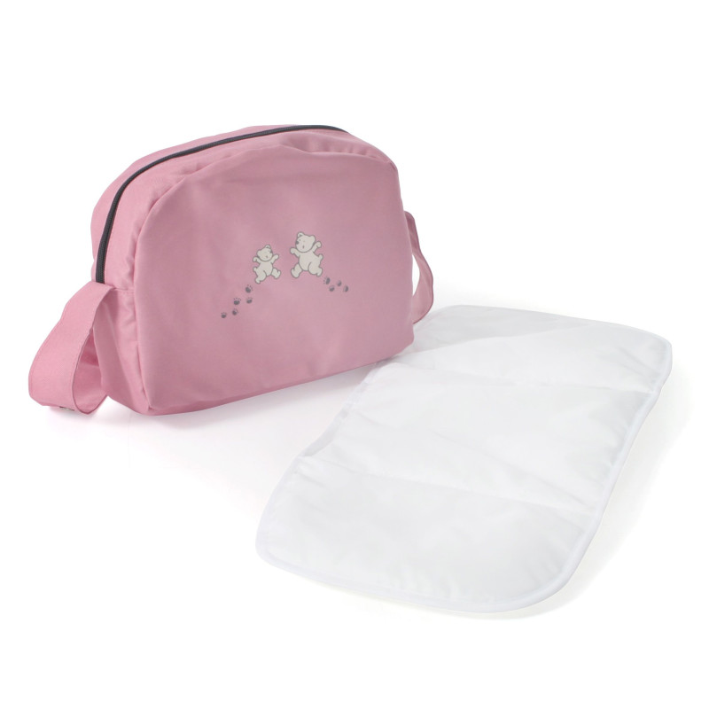 Poppenluiertas (roze/beer) Poppenluiertas (roze/beer)