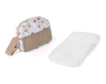 Poppenluiertas (beige beertjes) Poppenluiertas (beige beertjes)