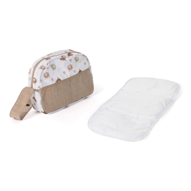 Poppenluiertas (beige beertjes) Poppenluiertas (beige beertjes)