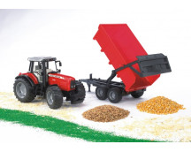 Bruder Massey Ferguson 7480 met kieplader Bruder Massey Ferguson 7480 met kieplader