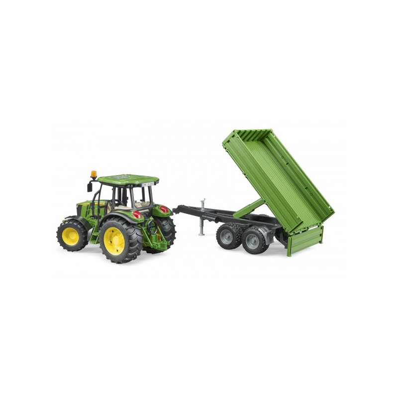 John Deere tractor 5115M met kieptrailer John Deere tractor 5115M met kieptrailer