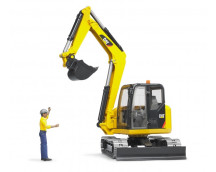 Cat Minibagger met speelfiguur Cat Minibagger met speelfiguur