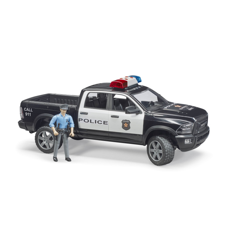 RAM 2500 politietruck met speelfiguur RAM 2500 politietruck met speelfiguur