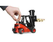 Linde vorkheftruck H30D met twee pallets Linde vorkheftruck H30D met twee pallets