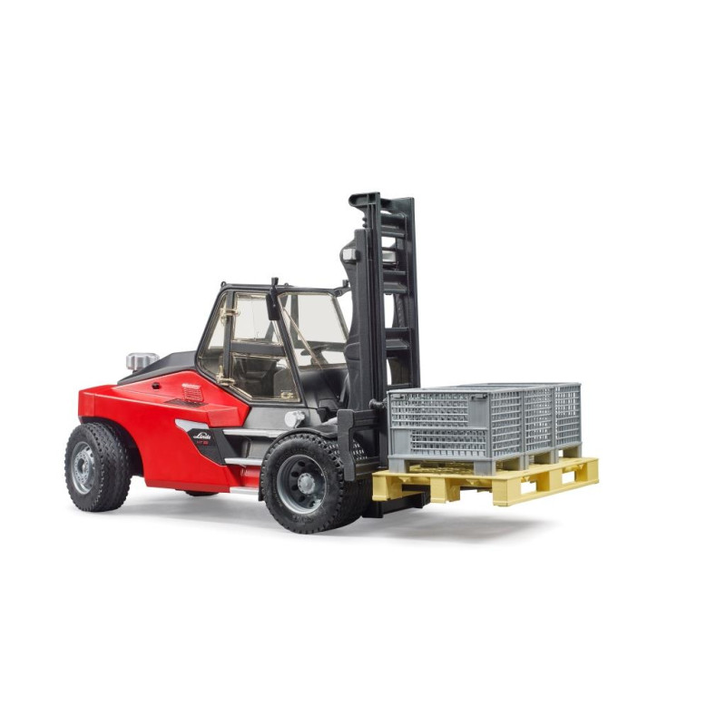 Linde HT160 vorkheftruck met pallet en boxen Linde HT160 vorkheftruck met pallet en boxen