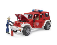 Jeep Wrangler brandweer + speelfiguur