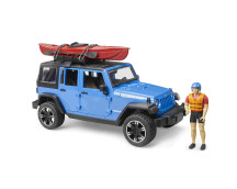 Jeep Wrangler Rubicon Unlimited met kajak en figuur Jeep Wrangler Rubicon Unlimited met kajak en figuur
