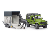 Landrover met paardentrailer