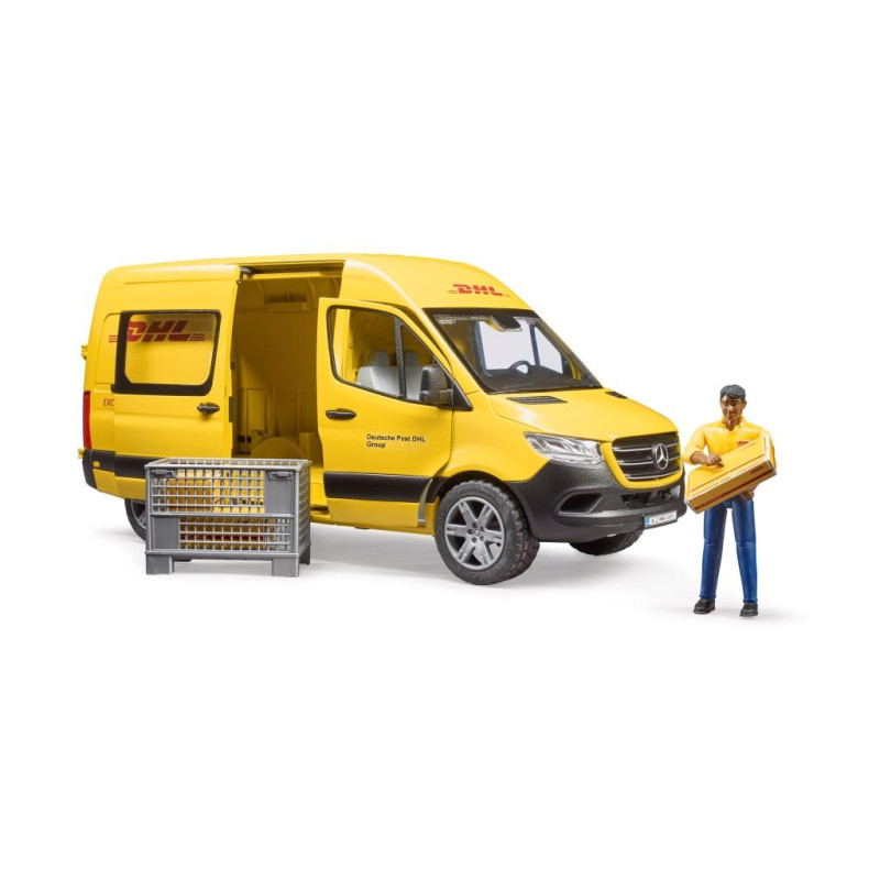 MB Sprinter DHL met speelfiguur MB Sprinter DHL met speelfiguur