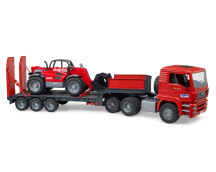 MAN TGA dieplader met Manitou MLT633 MAN TGA dieplader met Manitou MLT633