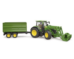 John Deere 7R 350 met voorlader + kipwagen John Deere 7R 350 met voorlader + kipwagen