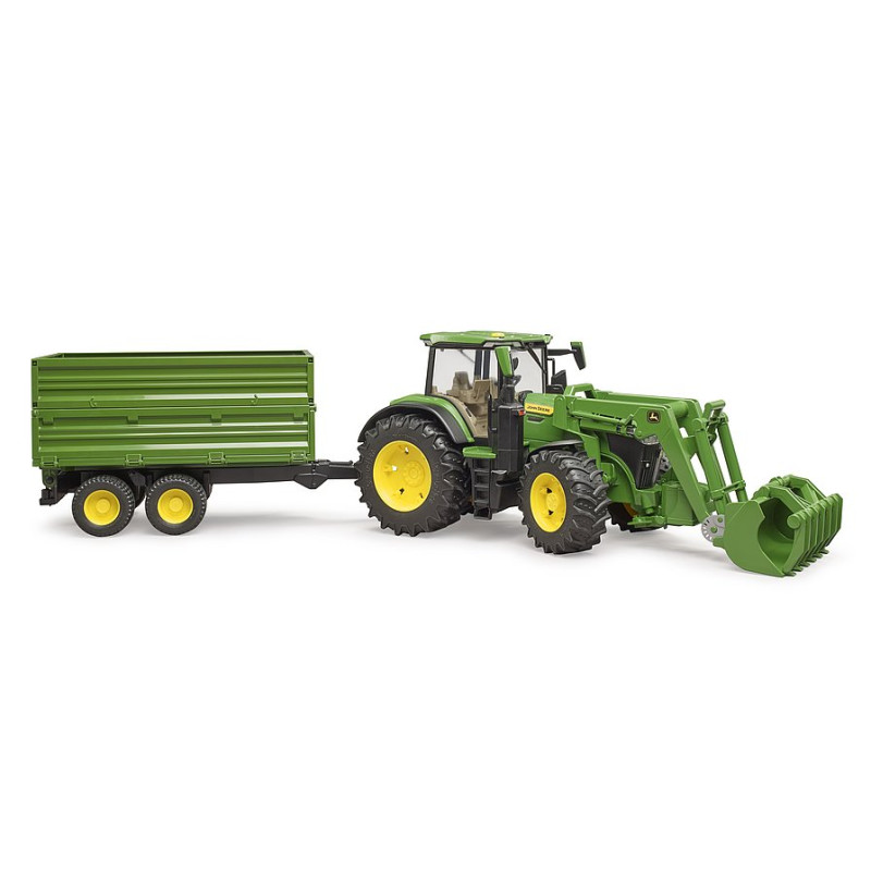 John Deere 7R 350 met voorlader + kipwagen John Deere 7R 350 met voorlader + kipwagen