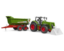 ROADMAX trekker met voorlader en dumptrailer ROADMAX trekker met voorlader en dumptrailer