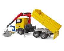 Scania Super 560R vrachtwagen met laadkraan en 2 pallets Scania Super 560R vrachtwagen met laadkraan en 2 pallets