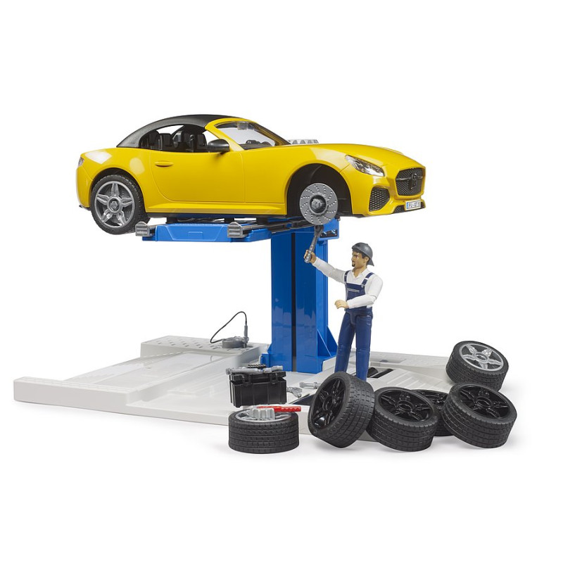 bworld Car Service Center + BRUDER Roadster bworld Car Service Center + BRUDER Roadster