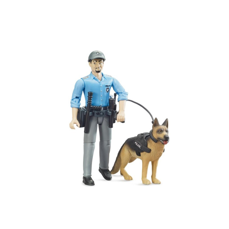 BWorld politie speelfiguur met hond BWorld politie speelfiguur met hond