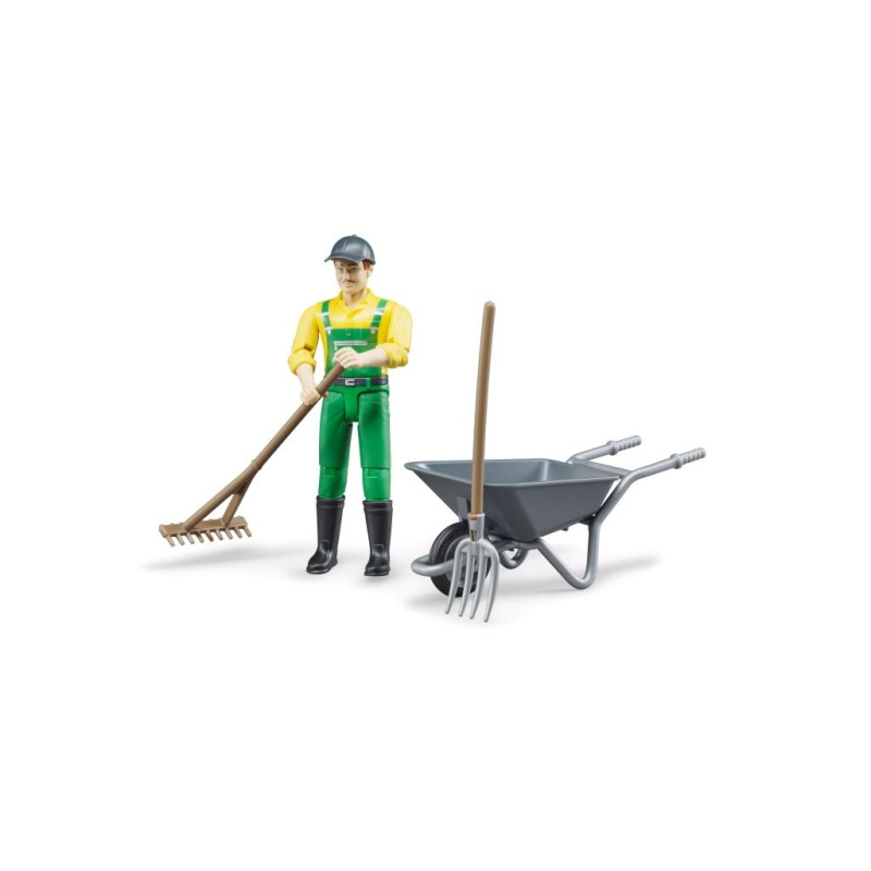 Figurenset boer + accessoires (4-delig) Figurenset boer + accessoires (4-delig)