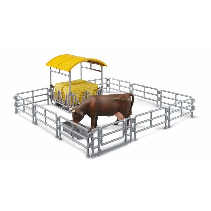 Accessoire: hooiruif met hekken en voederbak Accessoire: hooiruif met hekken en voederbak