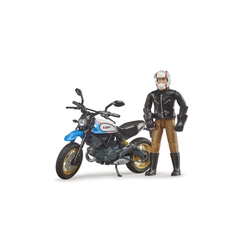 Ducati Scrambler Desert Sled met figuur Ducati Scrambler Desert Sled met figuur