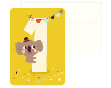 Kaart met envelop - 1 Koala Kaart met envelop - 1 Koala