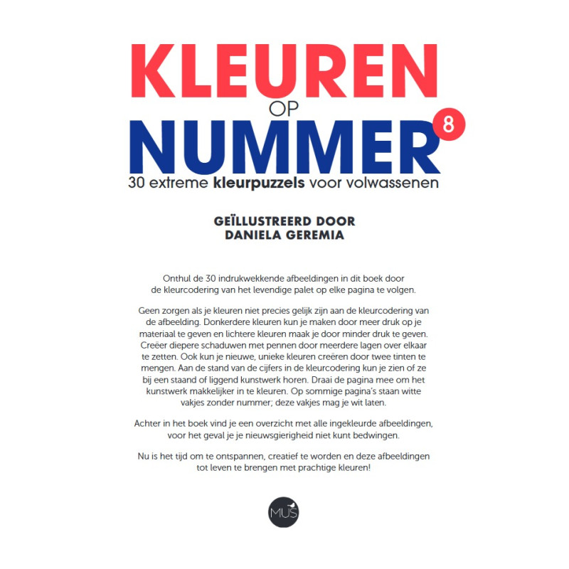Kleuren op nummer - Deel 8 Kleuren op nummer - Deel 8