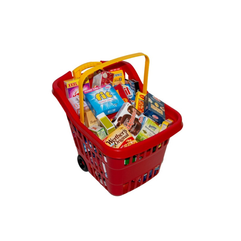 Boodschappentrolley met inhoud Boodschappentrolley met inhoud