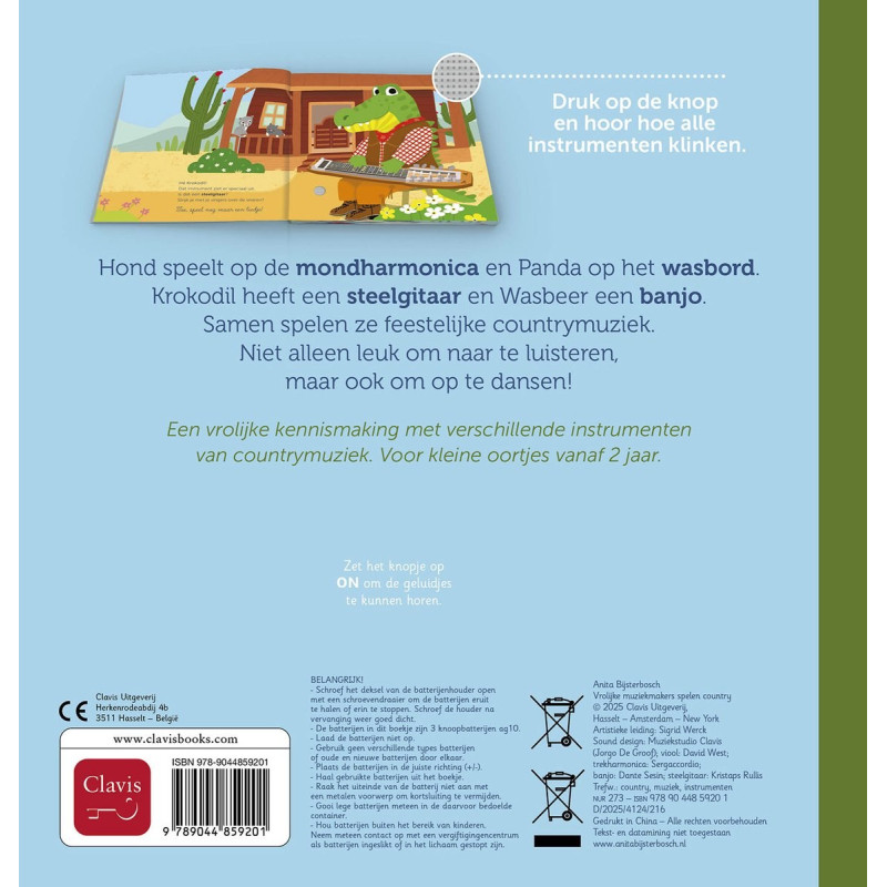 Vrolijke muziekmakers spelen country - Geluidenboekje Vrolijke muziekmakers spelen country - Geluidenboekje