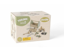 Houten gereedschapsbox 26-delig in doos Houten gereedschapsbox 26-delig in doos