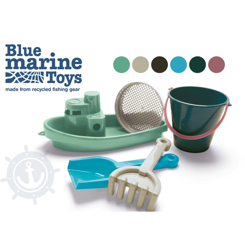 Blue Marine Toys - Boot en emmerset (5-delig)
