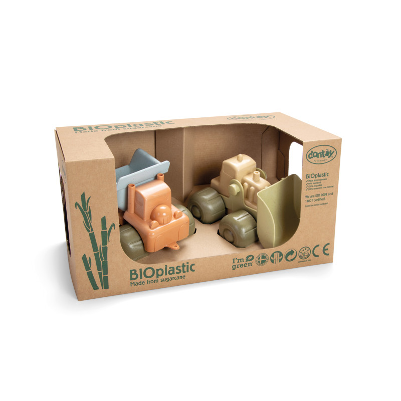 BIOplastic bouwvoertuigen (set van 2)