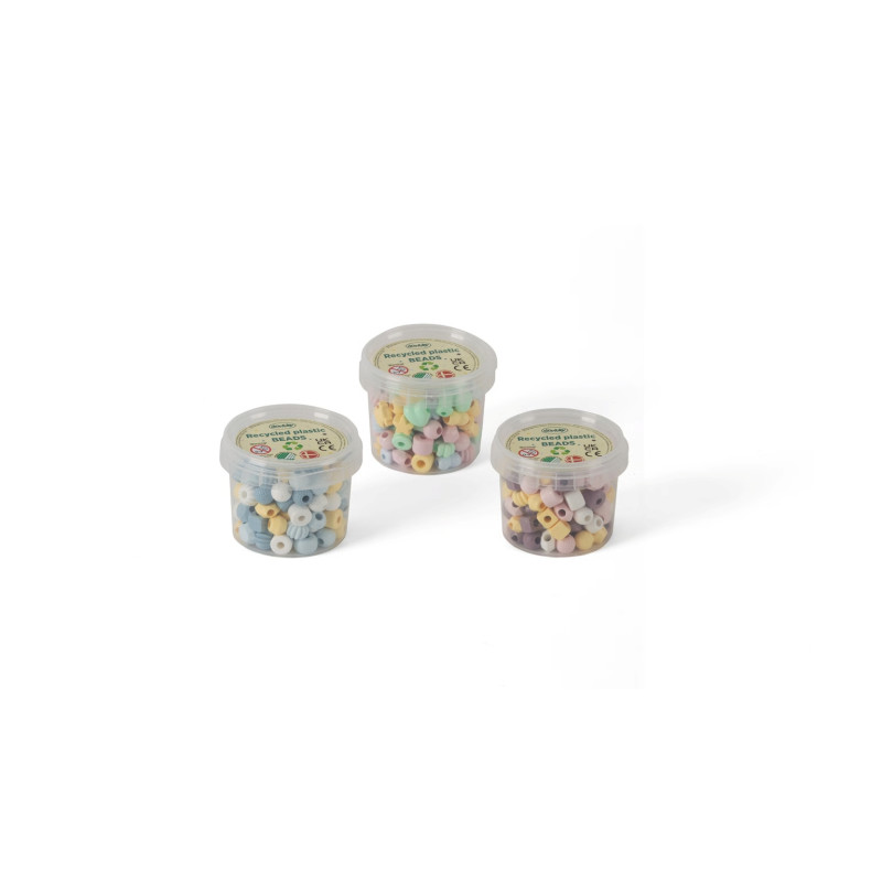 PASTELS RECYCLED BEADS, 36 CUPS IN DISPLAY ASS PASTELS RECYCLED BEADS, 36 CUPS IN DISPLAY ASS