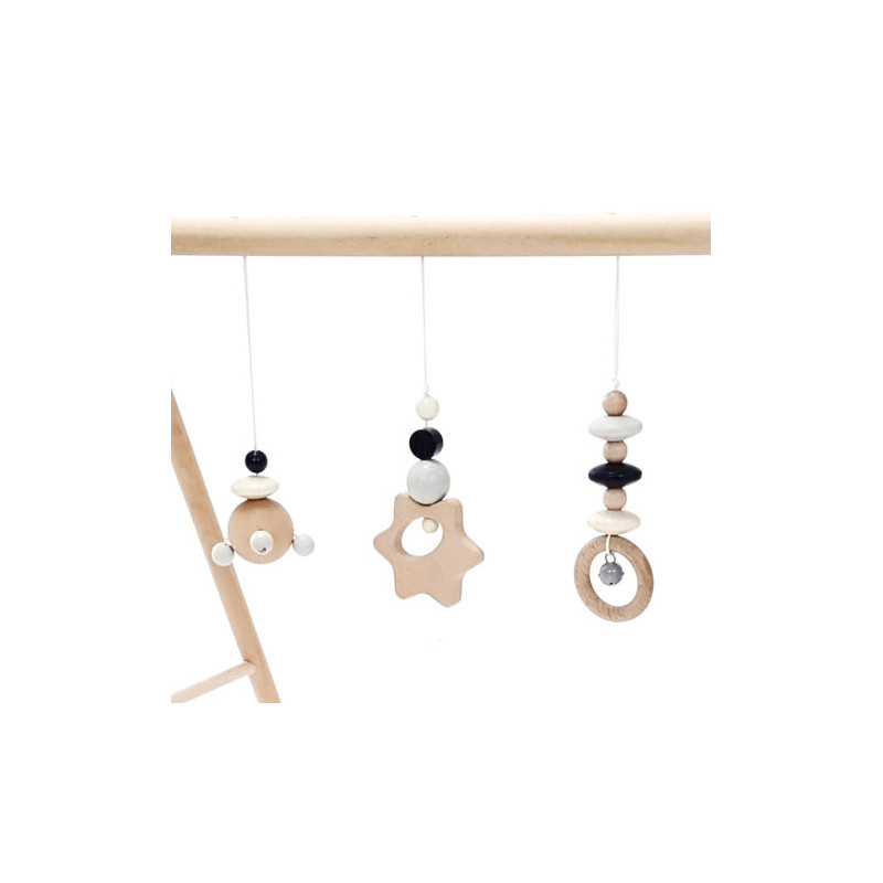 Babygym ster (naturel/zwart) Babygym ster (naturel/zwart)